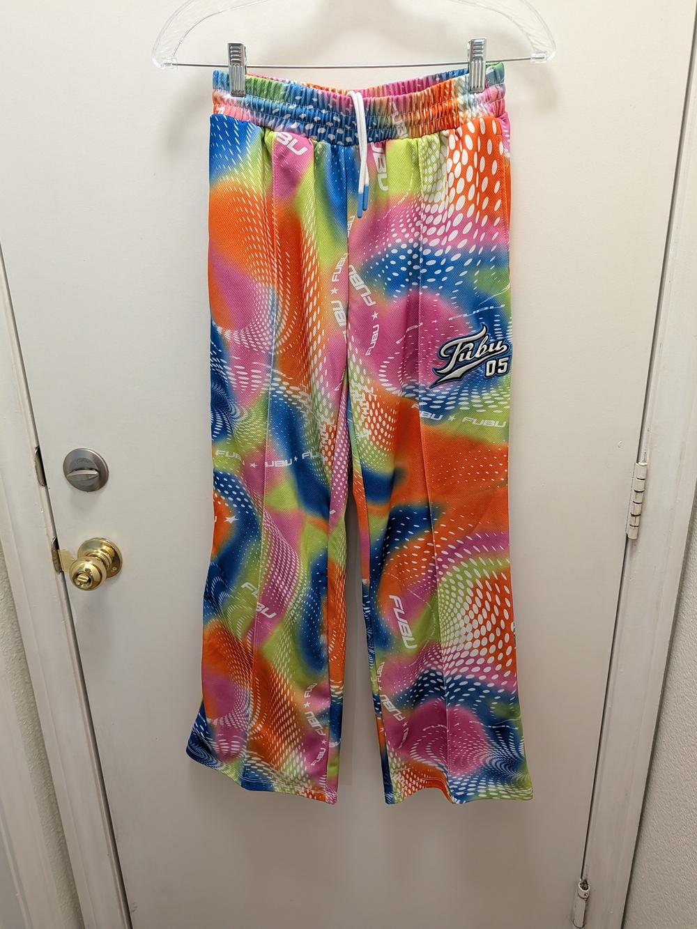 FUBU Rainbow Swirl Printed Pants